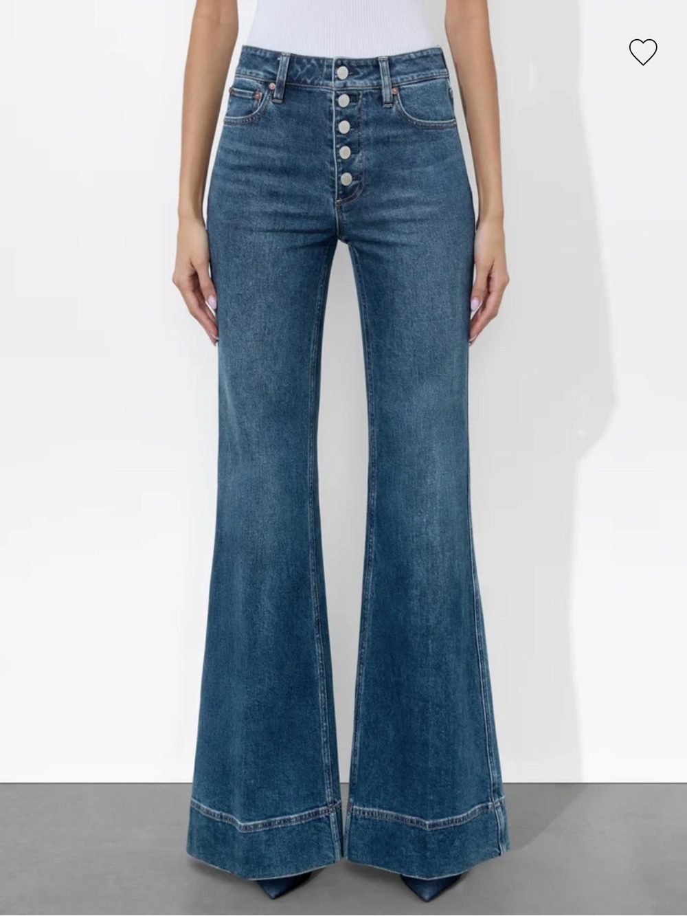 Alice + Olivia MISSA EXPOSED BUTTON JEAN